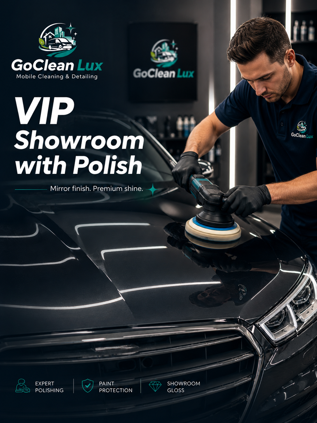Showroom VIP polishing illustration